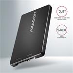 AXAGON RSS-M2B, SATA - M.2 SATA SSD, interní 2.5" ALU box, černý