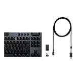 Logitech G915 LIGHTSPEED TKL Wireless RGB GL Clicky, carbon - CZ/SK