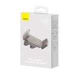 Baseus Steel Cannon 2 držák do auta (do ventilační mřížky), krémově bílá
