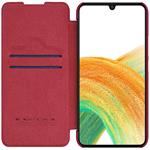 Nillkin Qin Book Pouzdro pro Samsung Galaxy A34 5G Red