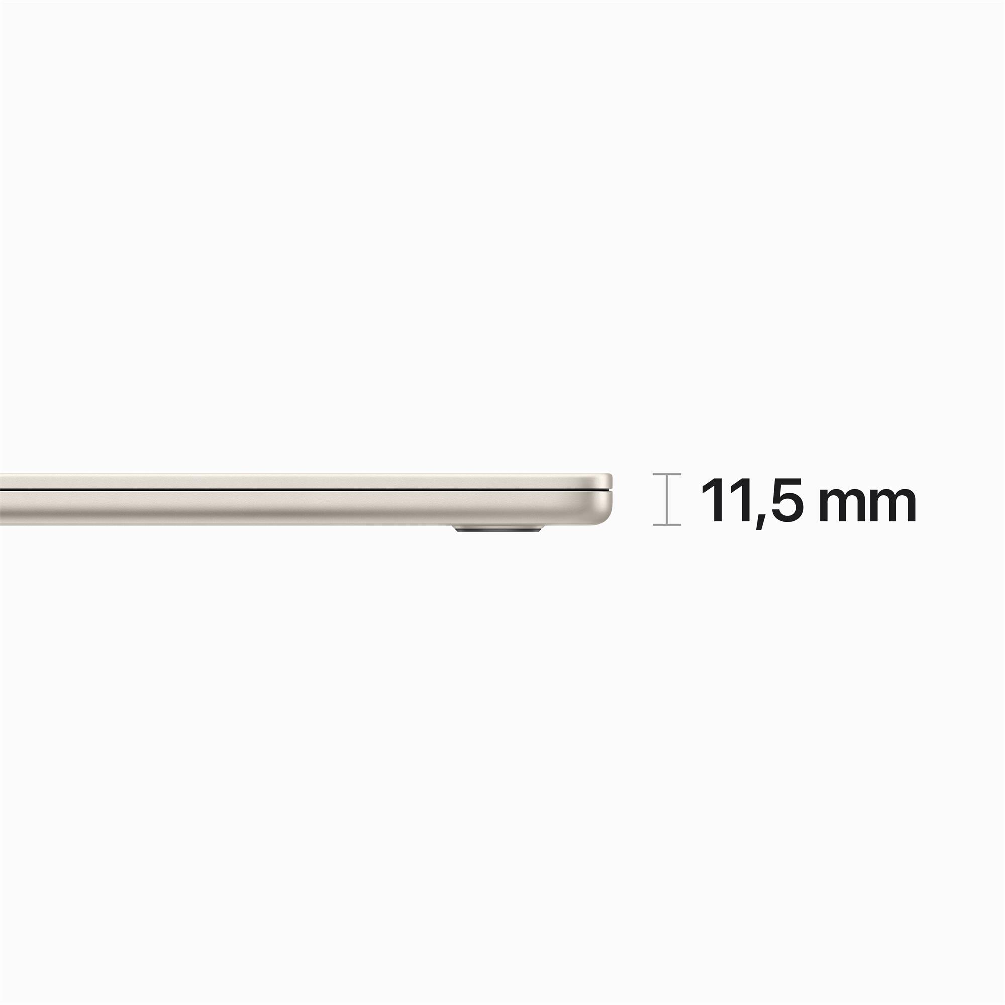Apple MacBook Air 15",M2 8-core CPU/10-core GPU,8GB,512GB,Starlight,CZ (MQKV3CZ/A)