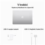 NB Apple MacBook Air 15",M2 8-core CPU/10-core GPU,8GB,256GB,Silver,CZ (MQKR3CZ/A)