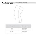 FORCE BREEZE návleky na kolena, pletené, černé vel.XL-XXL