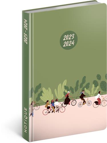 18-mesačný diár Petito - Na bicykli 2023/2024, 11 × 17 cm