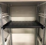 19" DATACOM Výsuvná polica s perforáciou 1U 350 mm