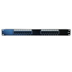 19" UTP Patch panel  16 port cat.5e