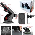 1stCOOL bezdrátová magnetická auto QI nabíječka 15W, bílá, MagSafe