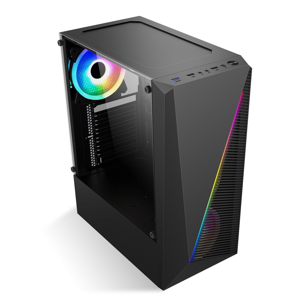 1stCOOL MiddleTower SHARK 2, ventilátor RGB