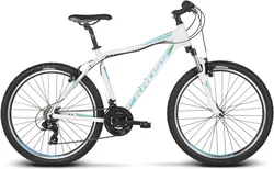 2018 KROSS 26" LEA 1 vel.13" - white/tyrkys/green glossy