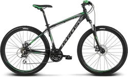 2018 KROSS 27,5" HEXAGON 4 vel.17" - black/graphite/green matt