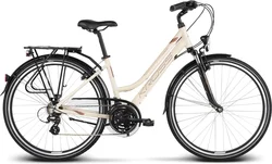 2018 KROSS 28" TRANS 2 dámský vel.19" - cream/brown/graphite matt