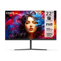 22" ultratenký monitor CHiQ 22F650 FHD, 100 Hz, bezrámčekový, čierny