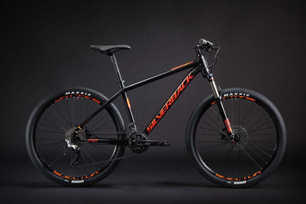 27,5" SILVERBACK 2019 Spectra 275 - 17" - aston black/ citrus orange/ hot red