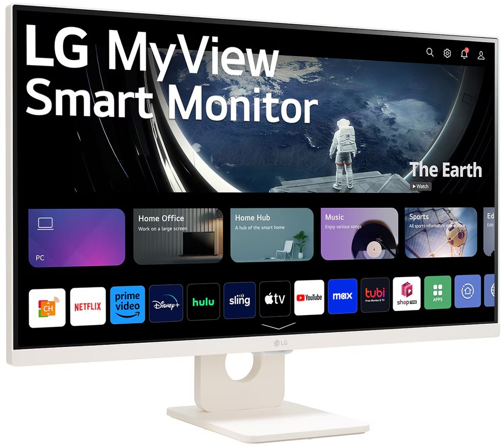 27" LG monitor 27U511SA-W s webOS