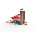 2Kids Toys Dřevěná garáž s vláčkodráhou