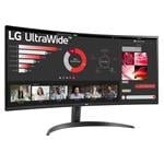 34" LG monitor 34WR50QK-B prohnutý