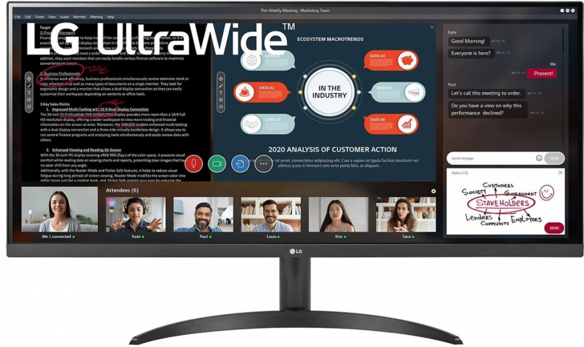 34" LG UltraWide 34WP500