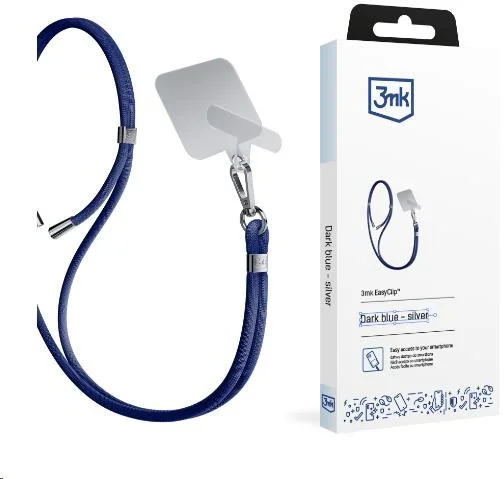 3mk EasyClip Dark Blue (strieborná)