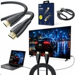 3mk Hardy HDMI 2.1 1,5 m, černý