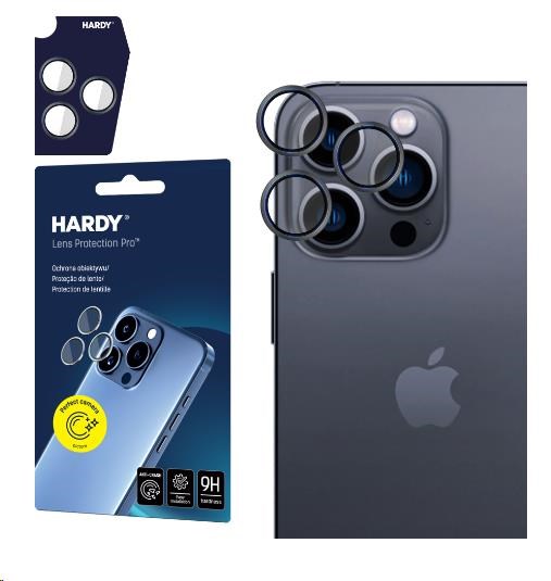 3mk HARDY Lens Protection Pro pre iPhone 13 Pro/13 Pro Max v grafitovo šedej farbe
