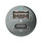3mk nabíjačka do auta - Hyper nabíjačka do auta 100 W, 1x USB + 1x USB-C (PD)