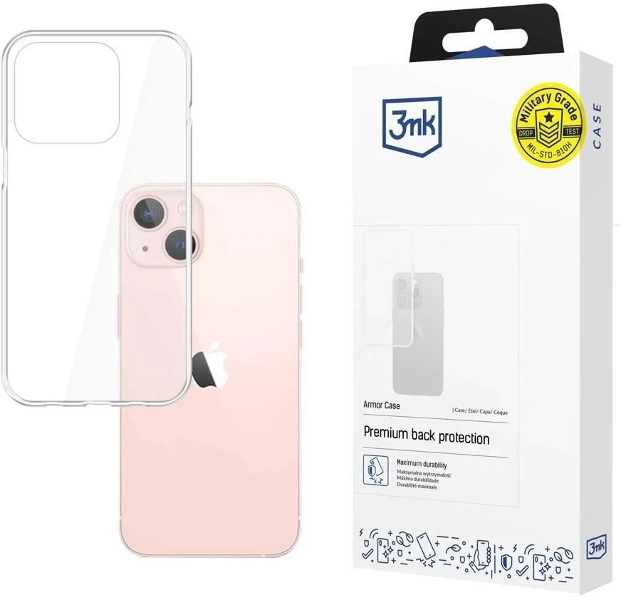 3mk ochranný kryt Armor case pre Apple iPhone 14, číry