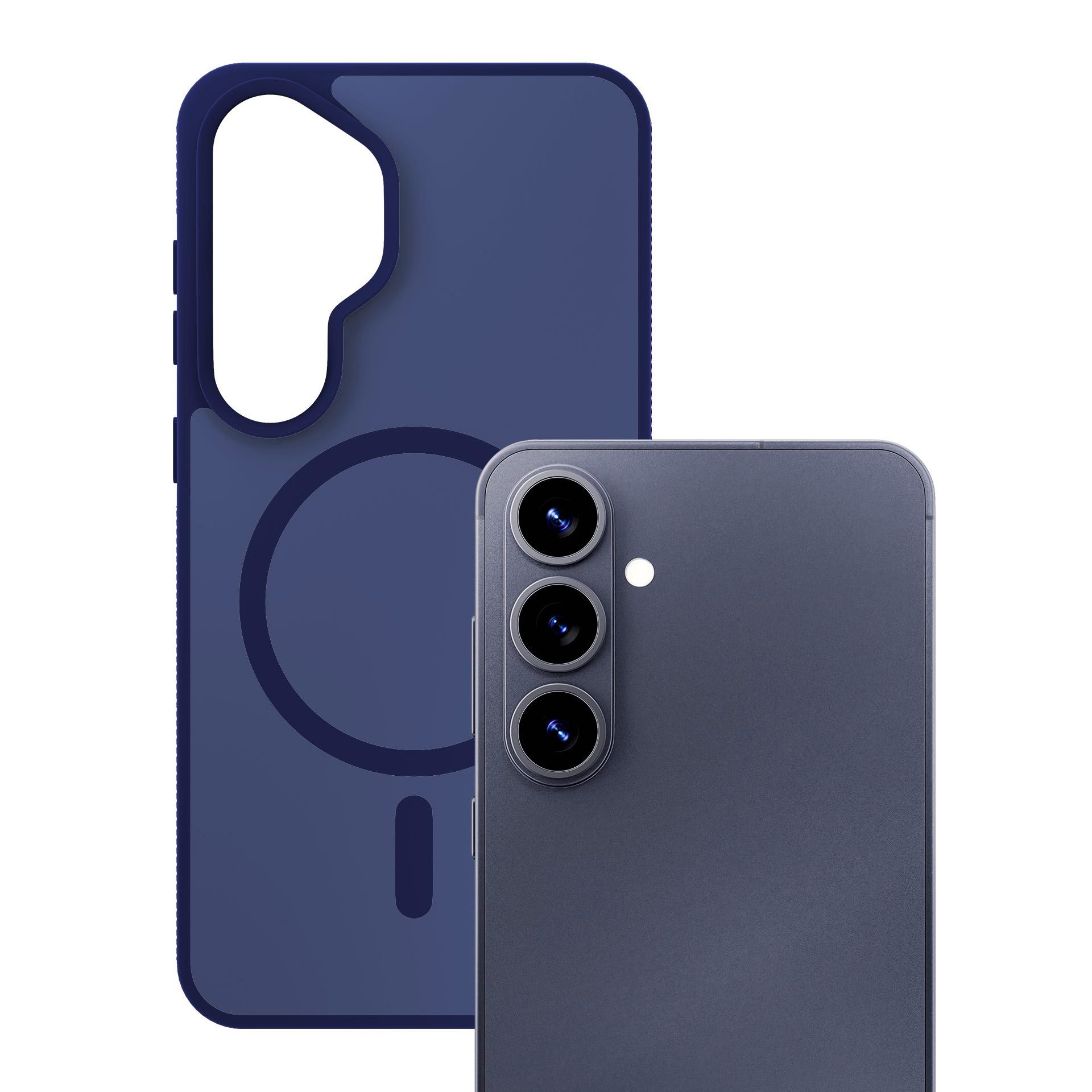 3mk ochranný kryt Smoke MagCase Blue pro Samsung Galaxy S26
