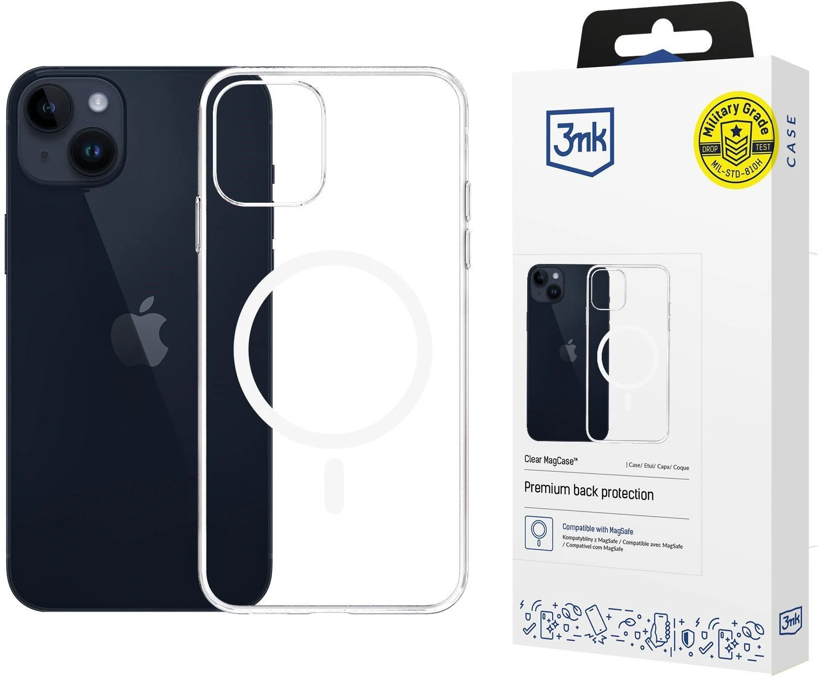 3mk Priehľadné puzdro MagCase pre Apple iPhone 15