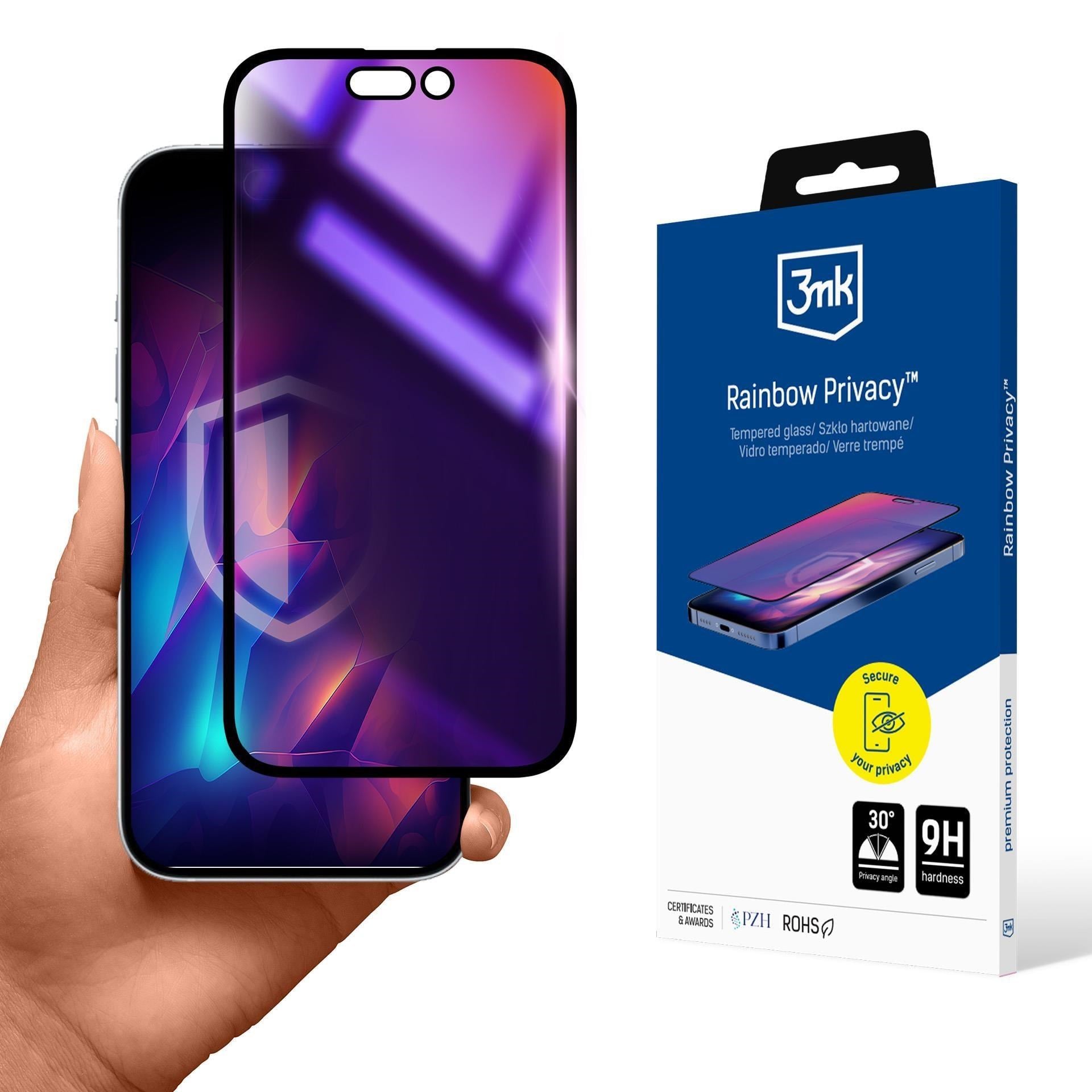 3mk Rainbow Privacy Apple iPhone 15 Pro Max