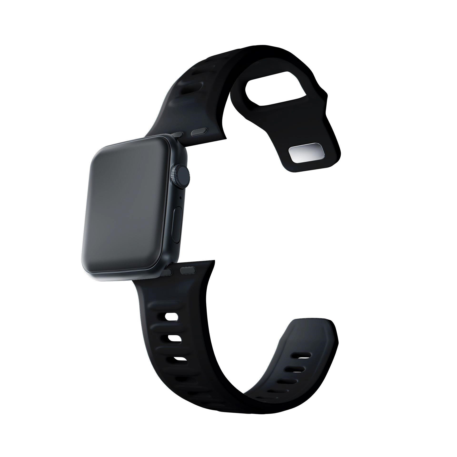 3mk Silikónový remienok pre Apple 38/40/41 mm Black
