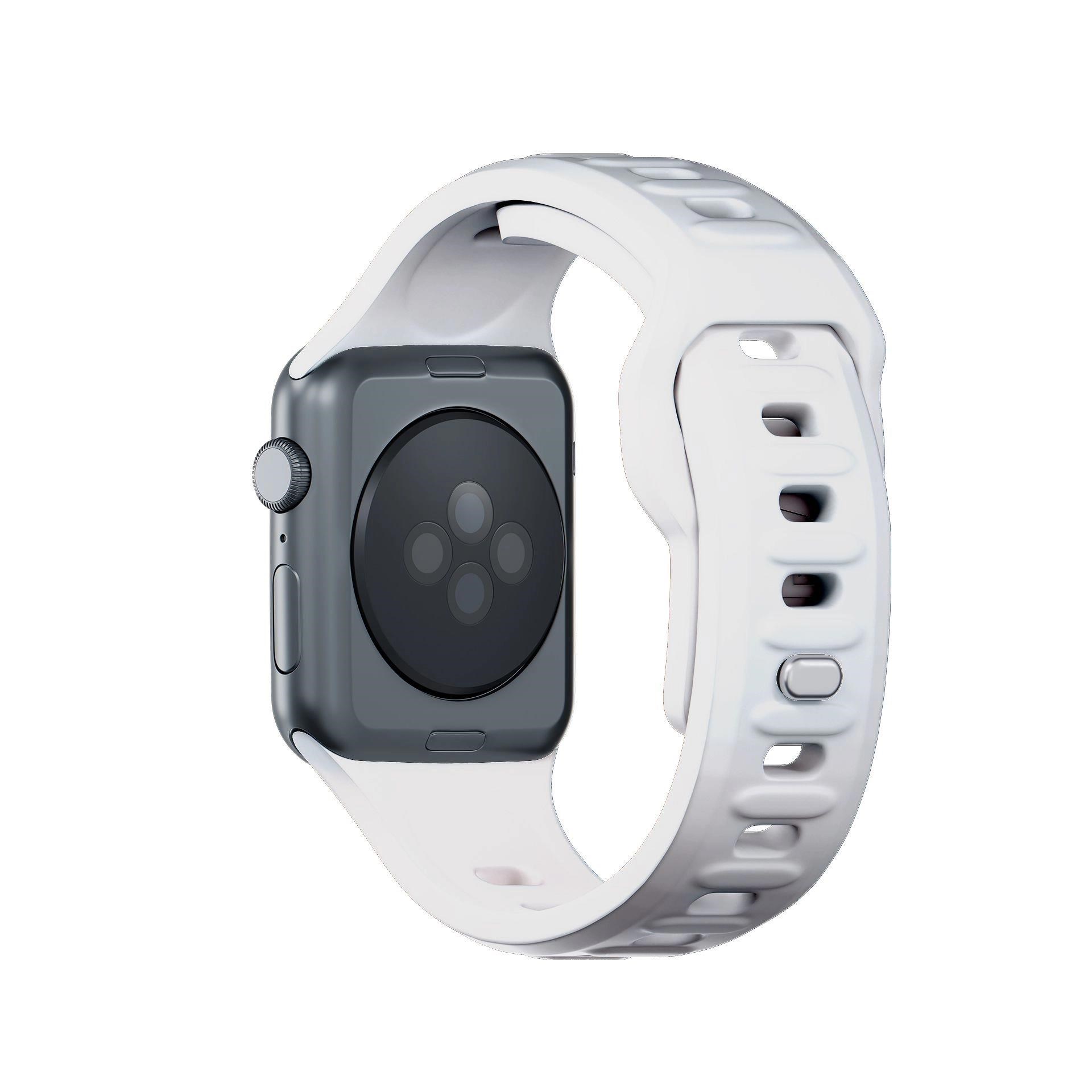 3mk Silikónový remienok pre Apple 38/40/41 mm White