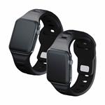 3mk Silikónový remienok pre Apple 42/44/45/49 mm Black