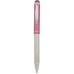 46617 Kuličkové pero "Telescopic Metal Stylus", modrá, 0,24 mm, teleskopické, kovové, růžové tělo, Z