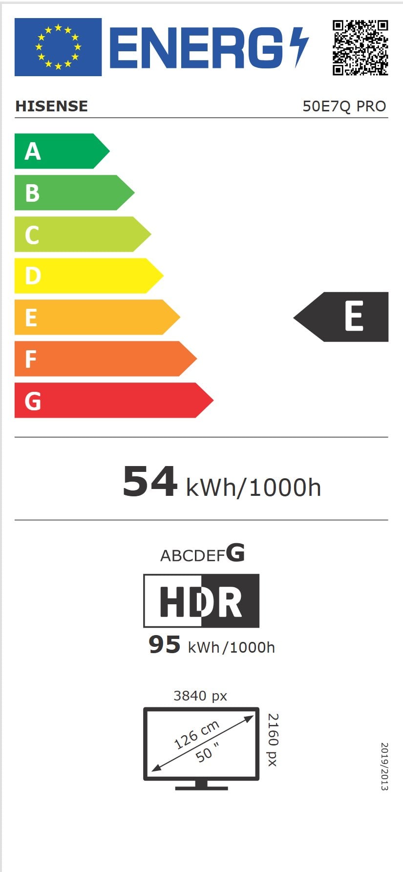 50" HISENSE 50E7Q PRO (2025)