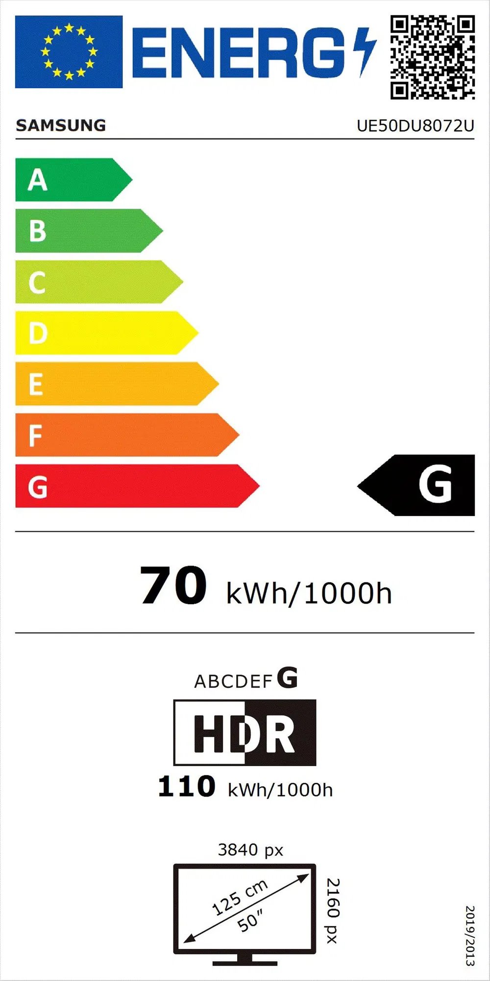 50" SAMSUNG UE50DU8072 (2024)