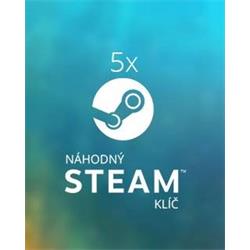 5x Náhodný steam klíč elektronická licence