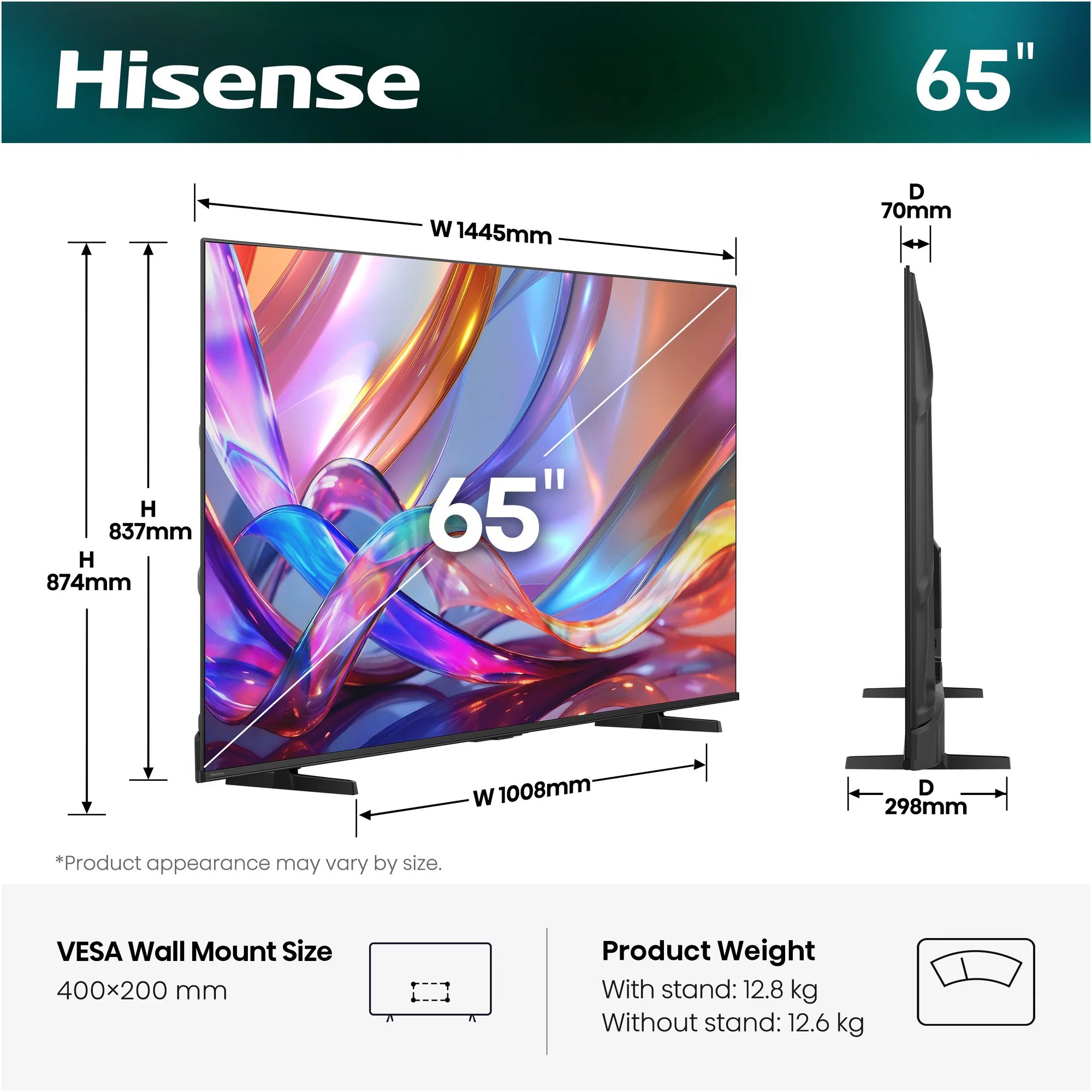 65" HISENSE 65E7S (2026)