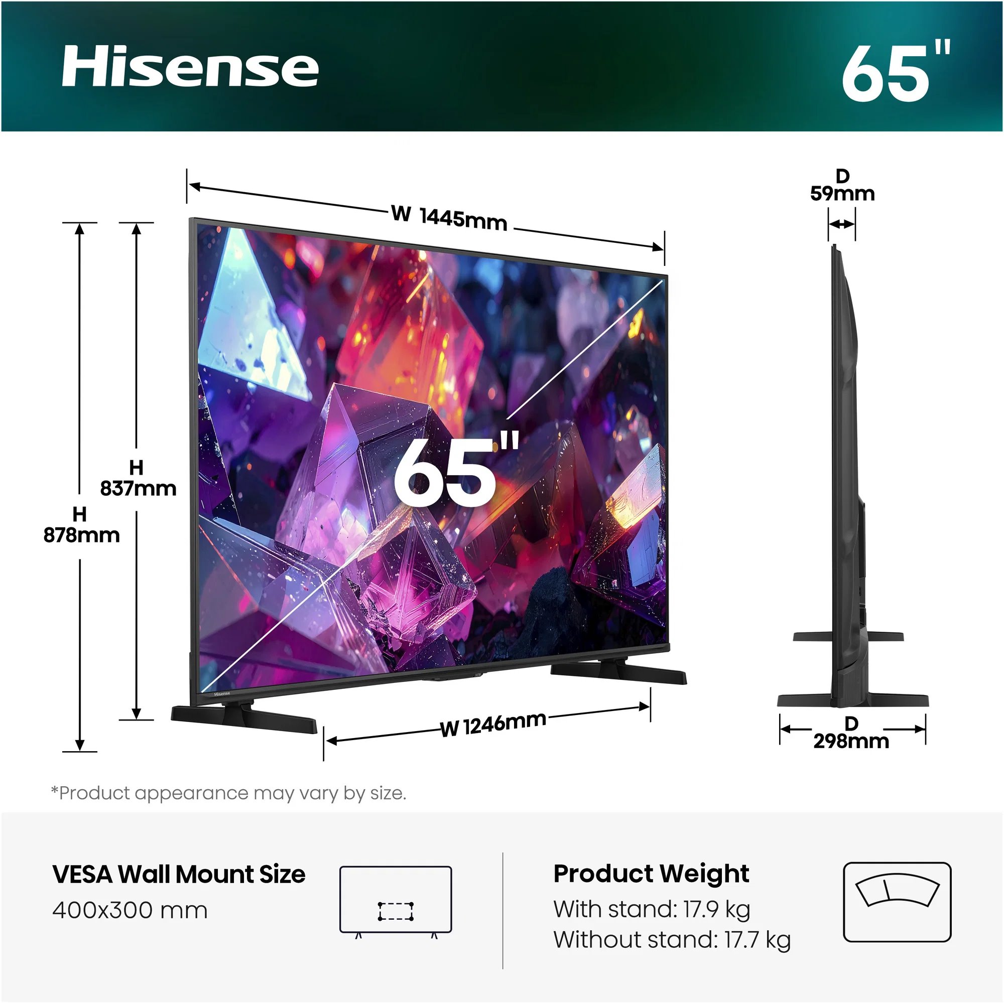 65" HISENSE 65E7S PRO (2026)