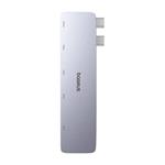 6v1 Baseus Ultra Joy 1xUSB-C, 3xUSB, SD/microSD slot šedá