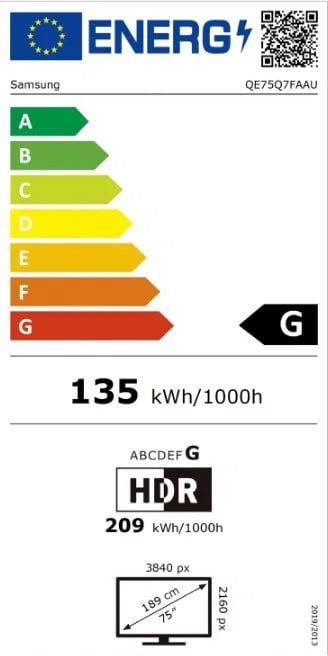 75" SAMSUNG QE75Q7FA EU (2025)