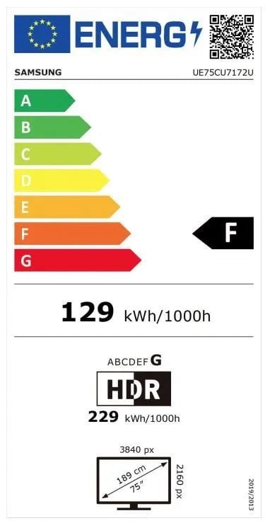 75" Samsung UE75CU7172 (2023)