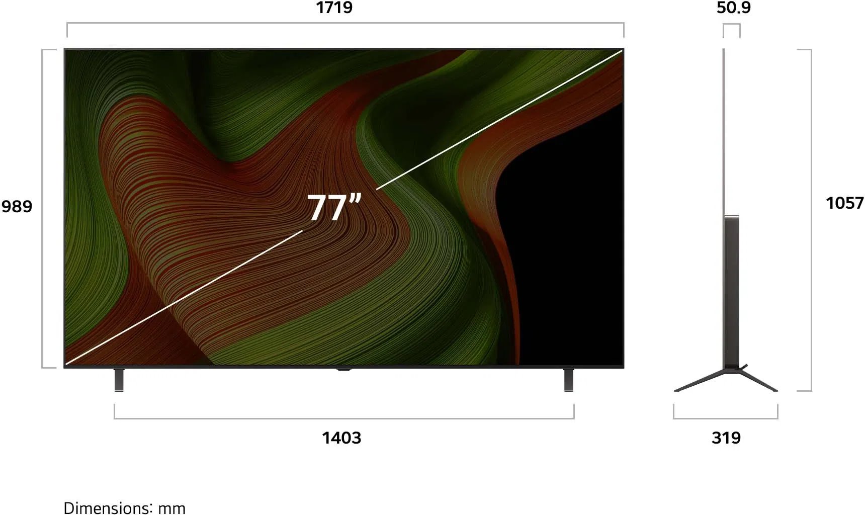 77" LG OLED77B56LA (2025)