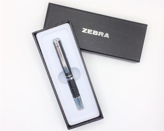 82401-24 Kuličkové pero "SL-F1", modrá, 0,24 mm, teleskopické, kovové, černé tělo, ZEBRA