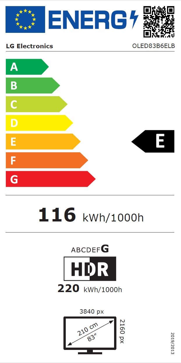 83" LG OLED83B6ELB (2026)