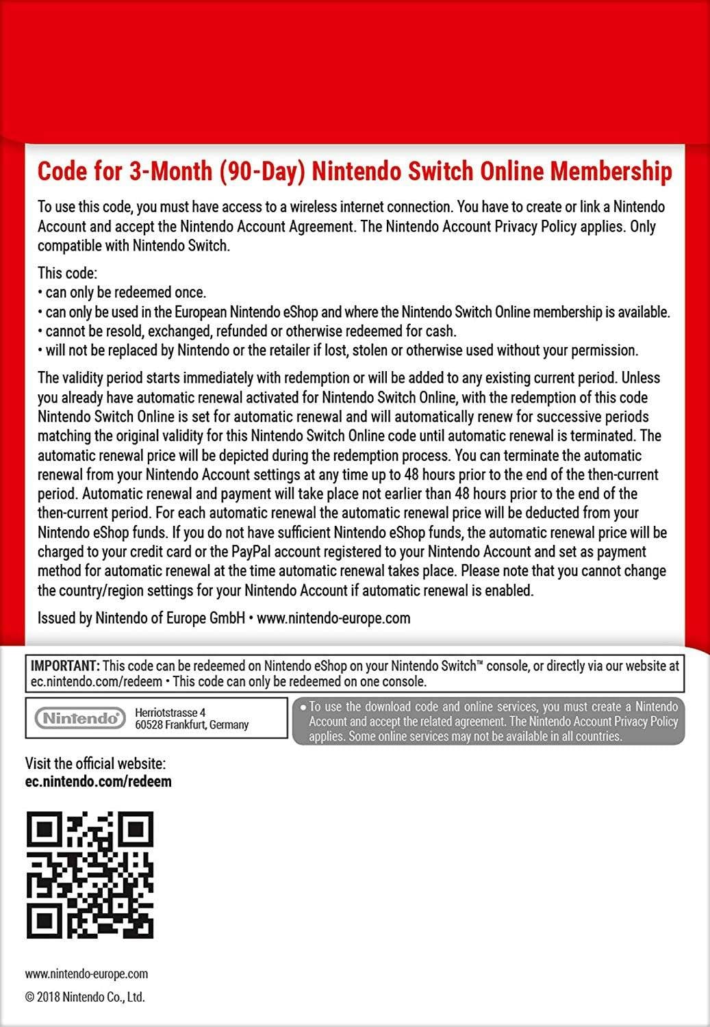 90 dní Switch Online Membership Individual elektronická licence