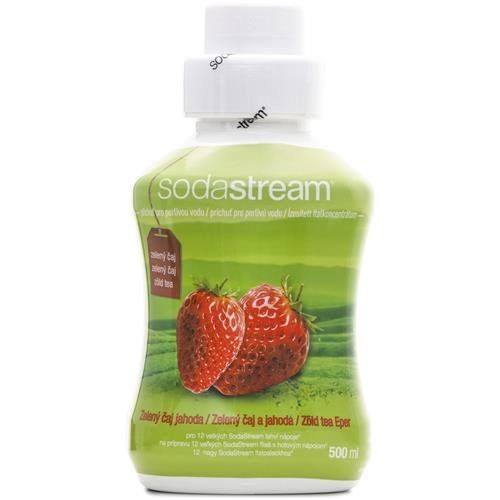 SodaStream Sirup příchuť ZELENÝ ČAJ - JAHODA, 500 ml