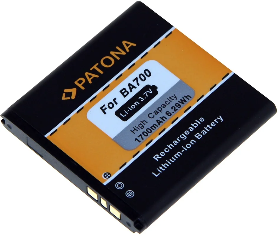 PATONA baterie pro mobilní telefon Sony Ericsson BA700 1700mAh 3,7V Li-Ion