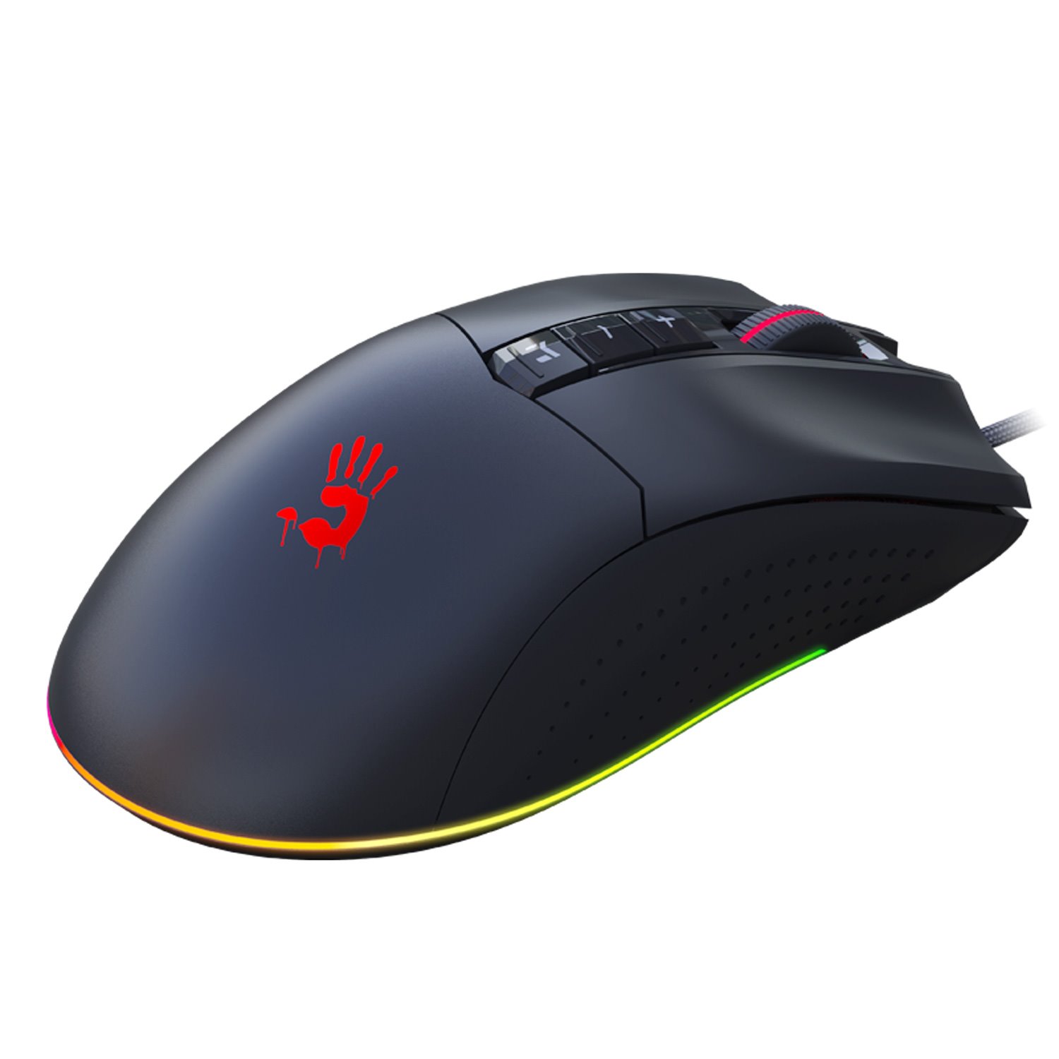 A4tech Bloody Esports ES9 Plus, podsvietená herná myš, 10000 DPI, USB, čierna
