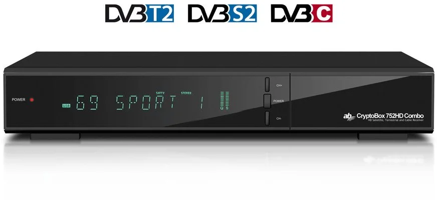 AB Cryptobox 752HD Combo DVB-T2/S2/C