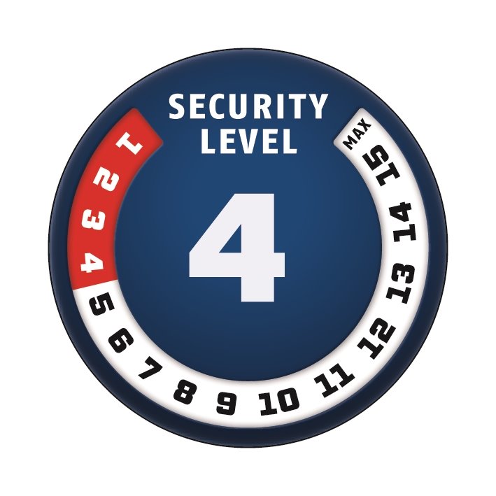 ABUS 6412C/120 BK / lankový zámek